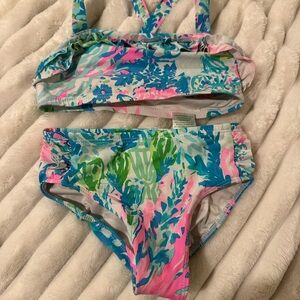 Lilly Pulitzer Blue and Pink Bikini Set